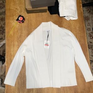 Calvin Klein White Shrug Cardigan